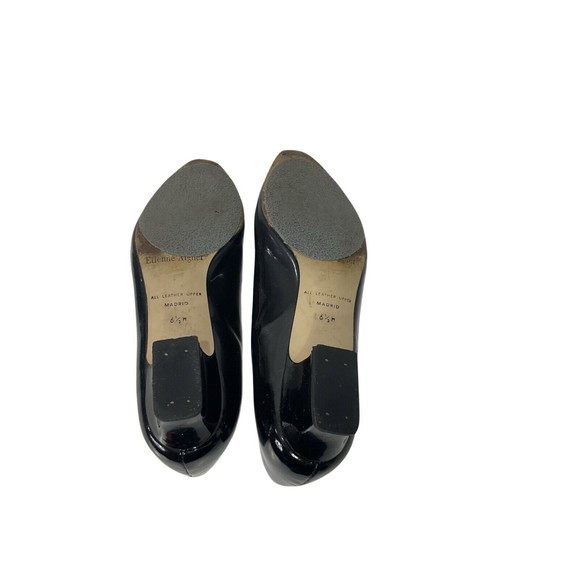 Etienne Aigner Black Patent Shoes Size 6.5 With a 1.5” Heel Shoes Original Box - Picture 4 of 9